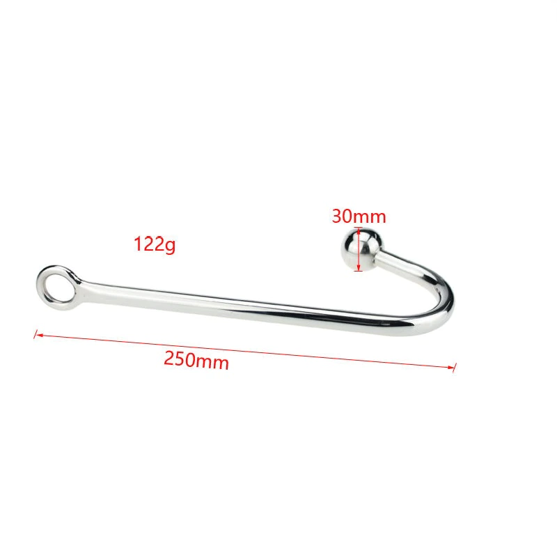 Stainless Steel Anal Hook Ball Ring Bondage Kink Bdsm Fetish Restraint