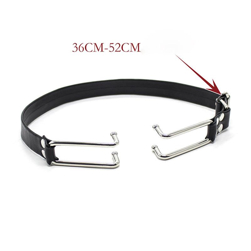 Open Mouth Hook Gag Head Harness Bondage Kink Fetish Restraints