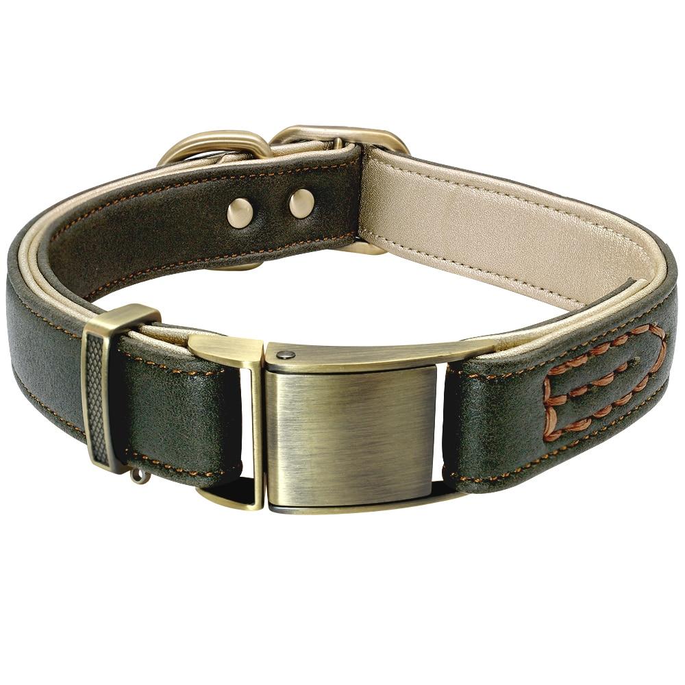 Padded Genuine Leather Dog Collars