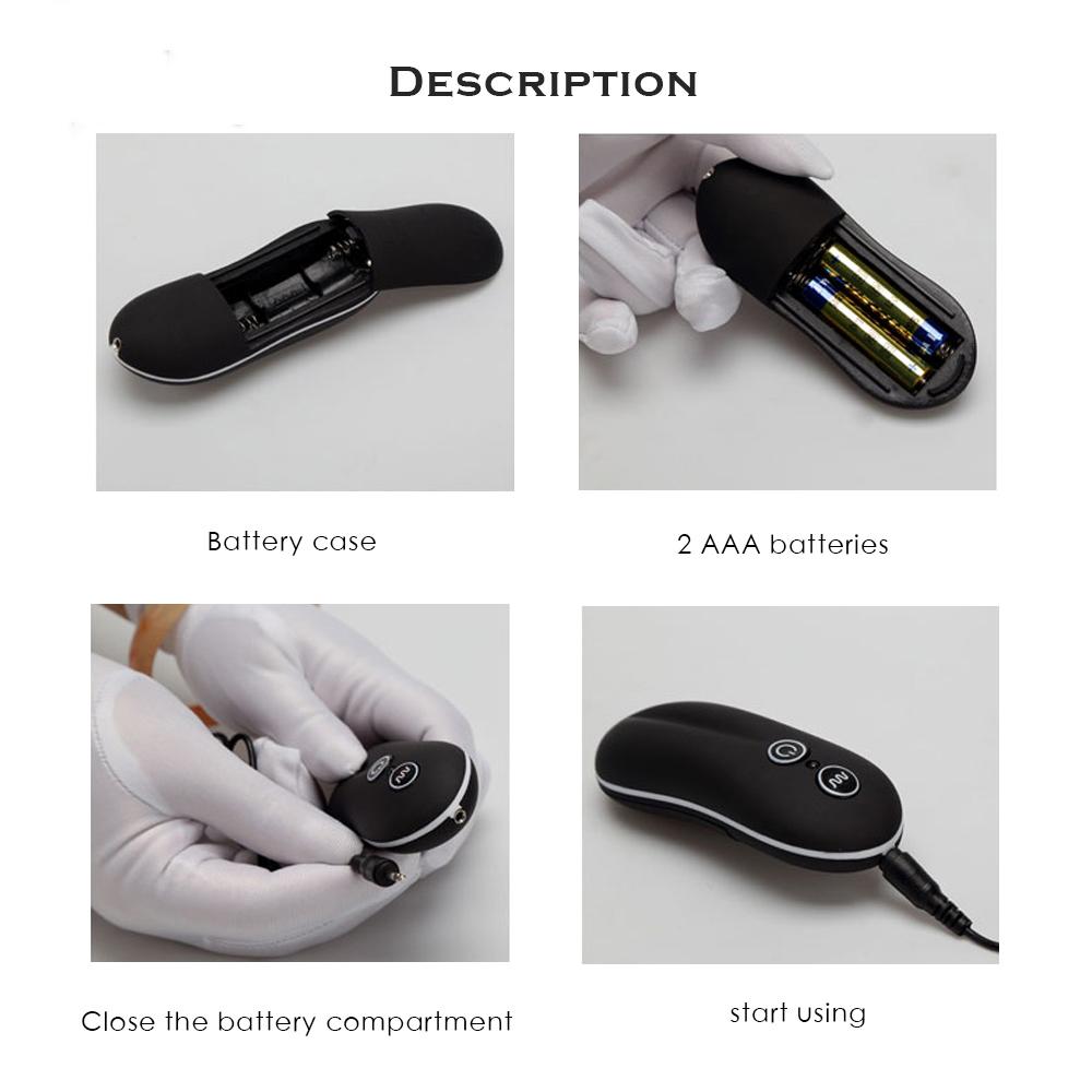 Anal Beads Vibrator 10 Speeds Remote Prostate Massager Butt Plug