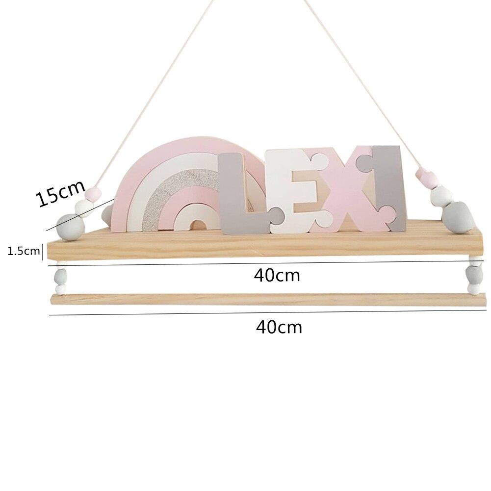 Nordic Style Beads Hanging Display Rack Wall Shelf
