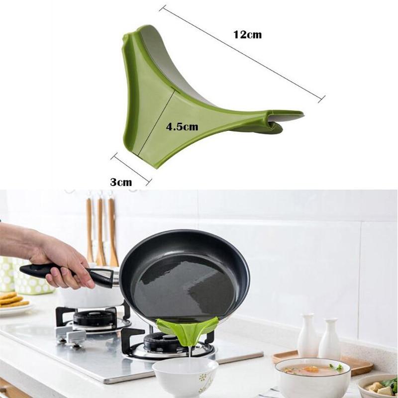 Silicone Funnel Saucepan Pourer Creative Kitchen Accessories Utensils