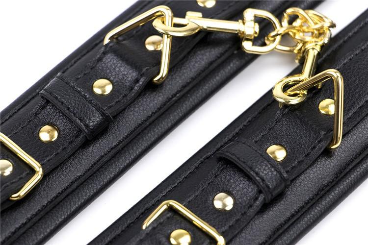 Soft Black Hand Ankle Cuffs Bondage Restraints Bdsm Fetish