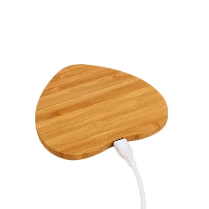 Bamboo Wireless Charger Desktop Charging Pad For Iphone