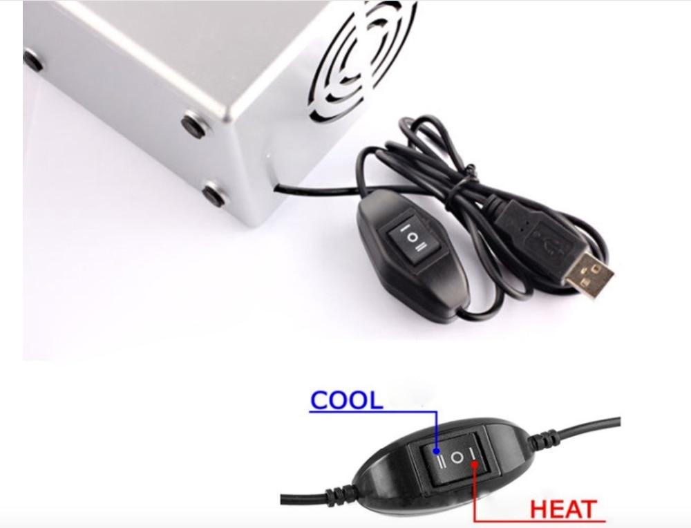 Novelty Mini Fridge Usb Rechargeable Drinks Beer Cooler