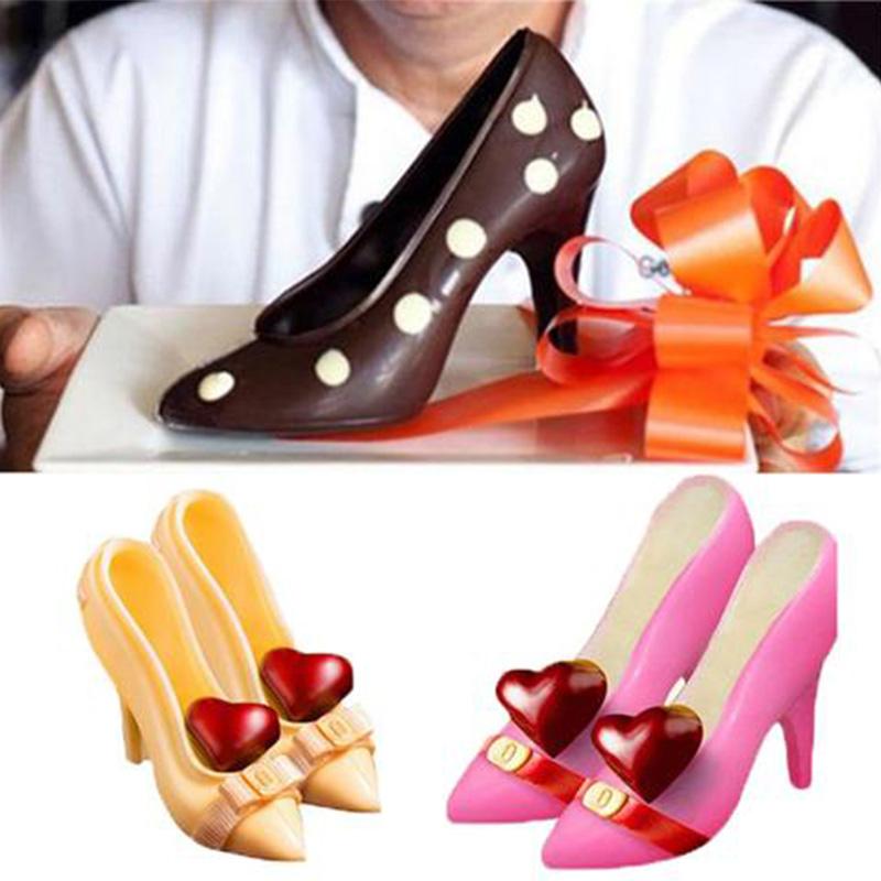 3D Chocolate Mini High Heel Shoes Mould Cake Decorating Tools Mold