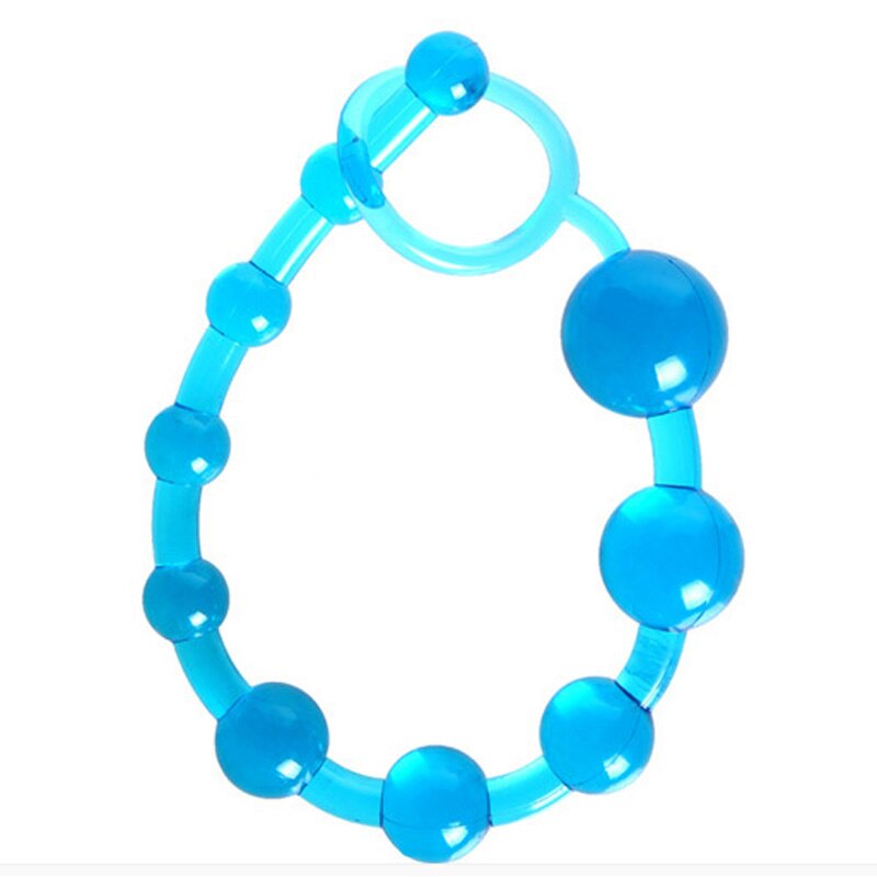 Flexible 31Cm Colourful Anal Beads String Butt Plug