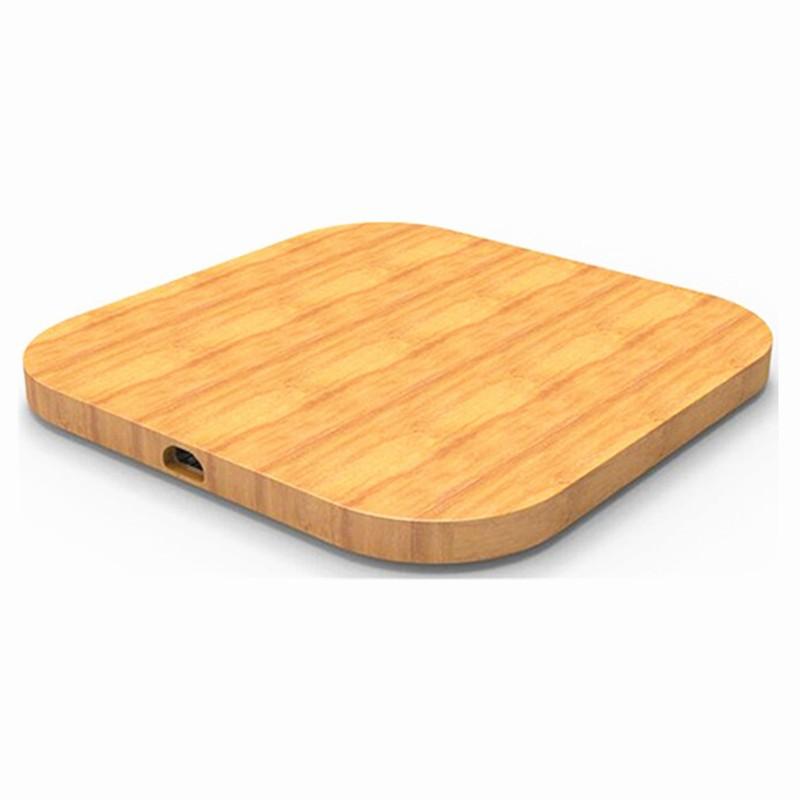Bamboo Wireless Charger Desktop Charging Pad For Iphone