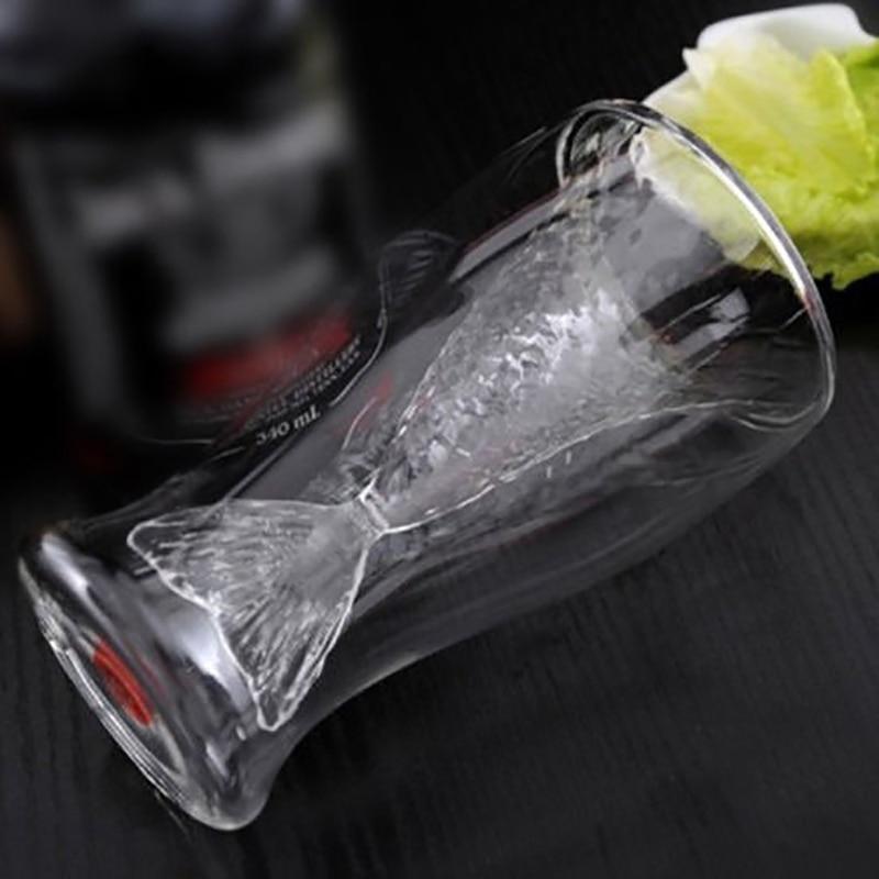 100Ml Novelty Mini Glass Mermaid Tail Cup Shotglass Transparent Fish