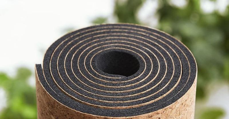 7 Chakras Natural Cork Tpe Yoga Mat 5Mm Thick Exercise