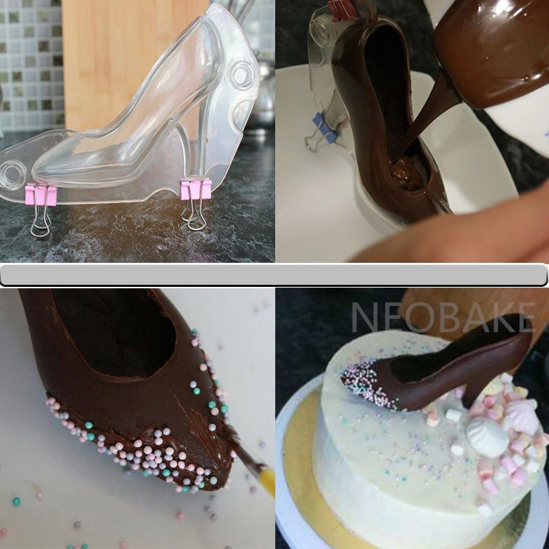 3D Chocolate Mini High Heel Shoes Mould Cake Decorating Tools Mold
