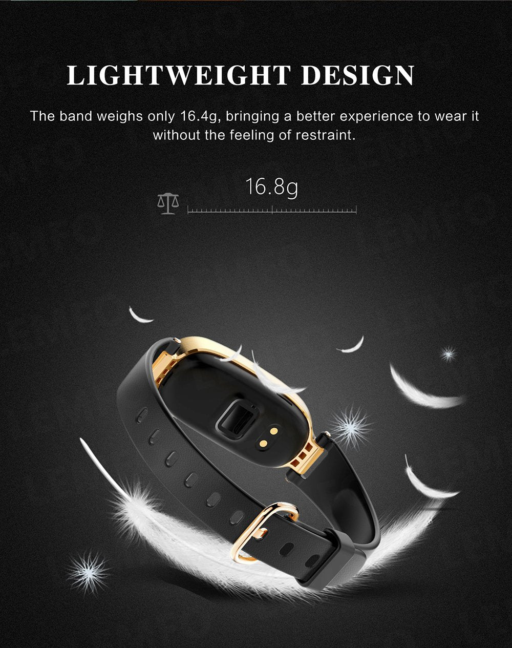 Pink Smart Wrist Band Fitness Tracker Heart Rate Monitor Bracelet