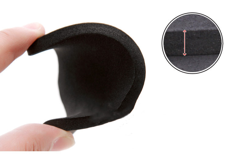 Bathroom 4Pcs Washing Machine Shockproof Pad Anti Slip Mute Cotton Eva Foam Table Mat Black