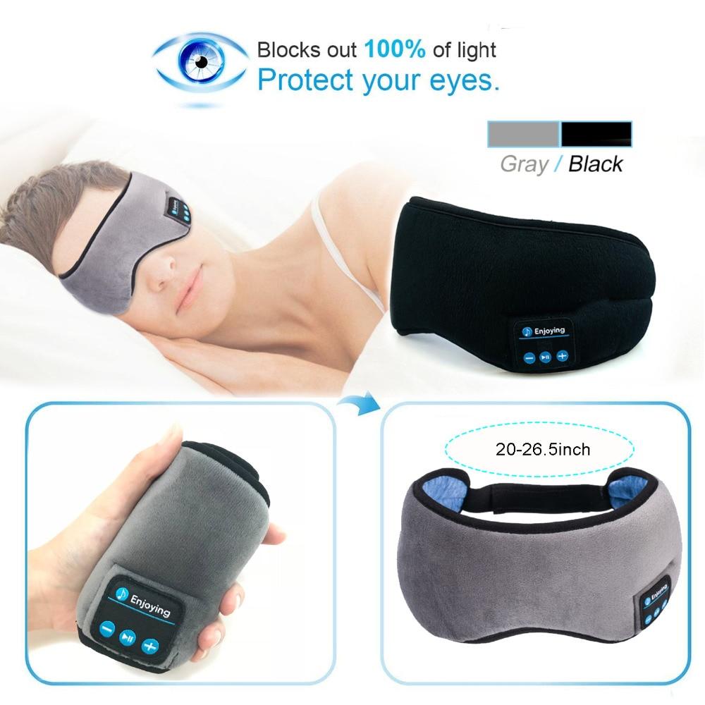 Wireless Bluetooth Earphone Soft Sleep Eye Mask Headband
