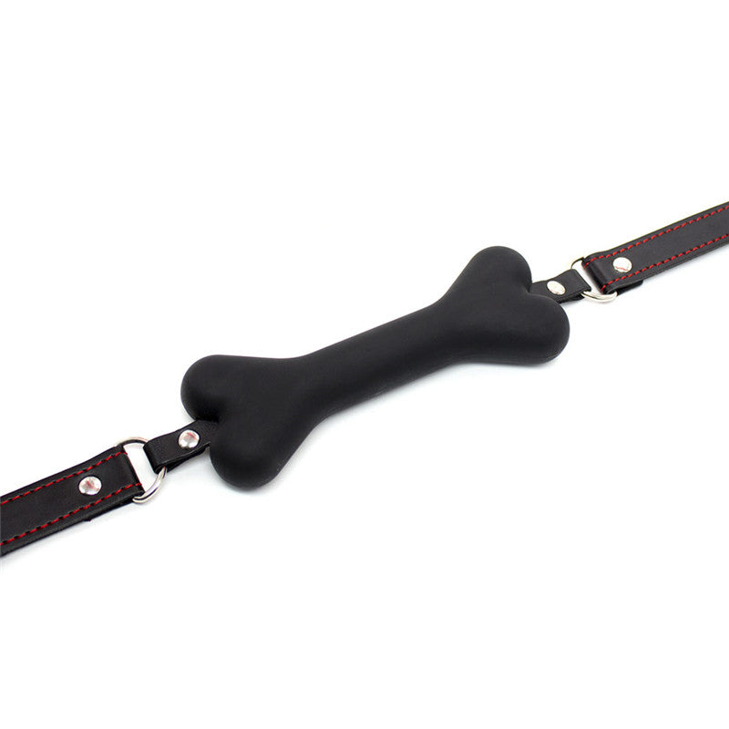 Silicone Bone Gag Puppy Pet Play Bondage Kink Bdsm Fetish Restraints