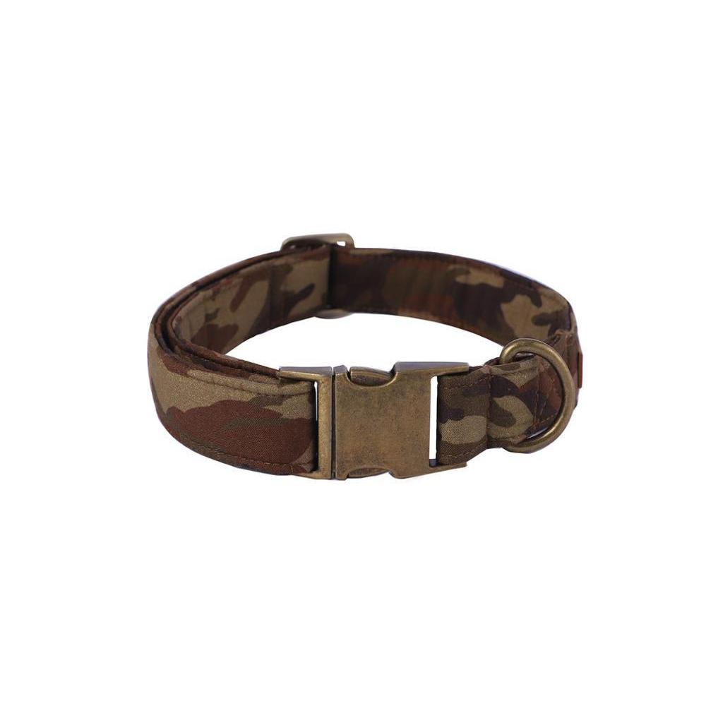 Camo Dog Collar Bow Tie Camouflage Design Pet