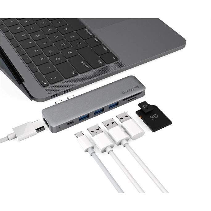 Splitters Switches Hub Reader Aluminium Alloy 7 In 1 Multiport