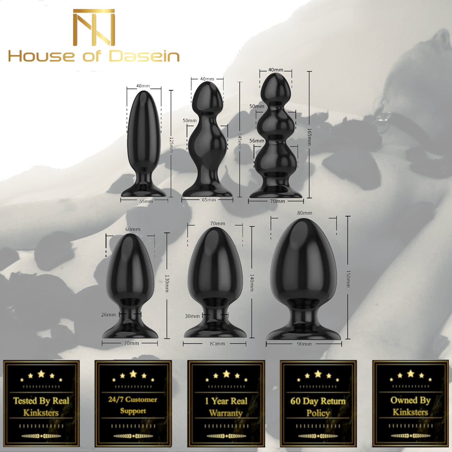 Silicone Anal Plugs Huge Sizes With Suction Cups