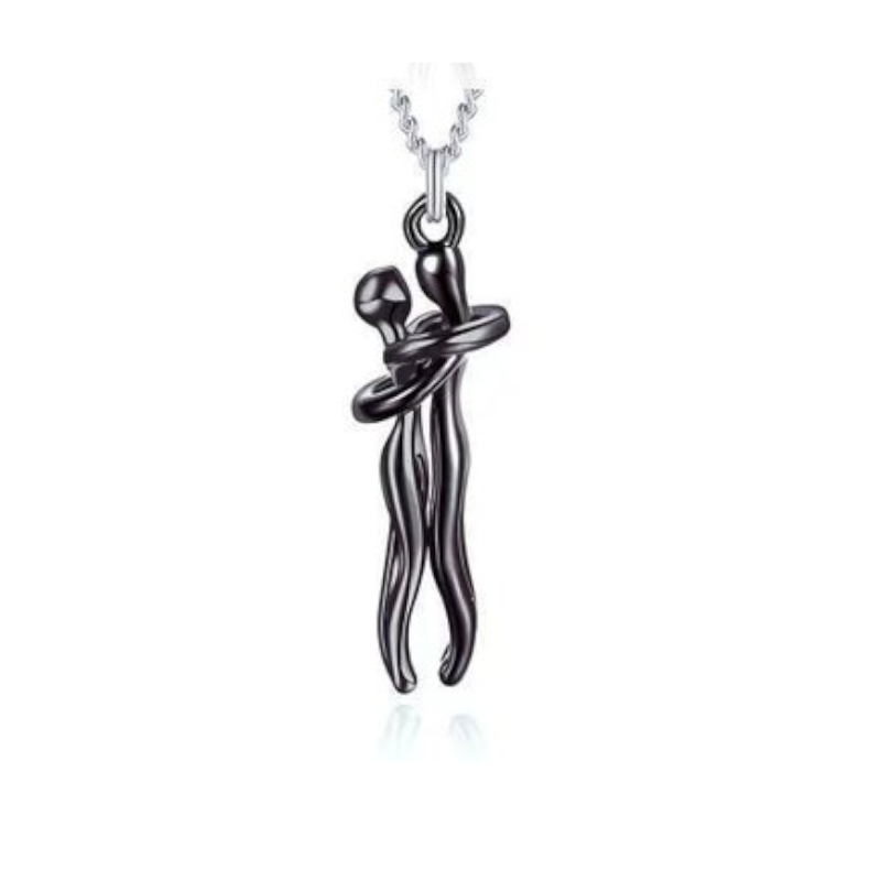 Veile Studios Hugging Couple Pendant Necklace Gift Idea