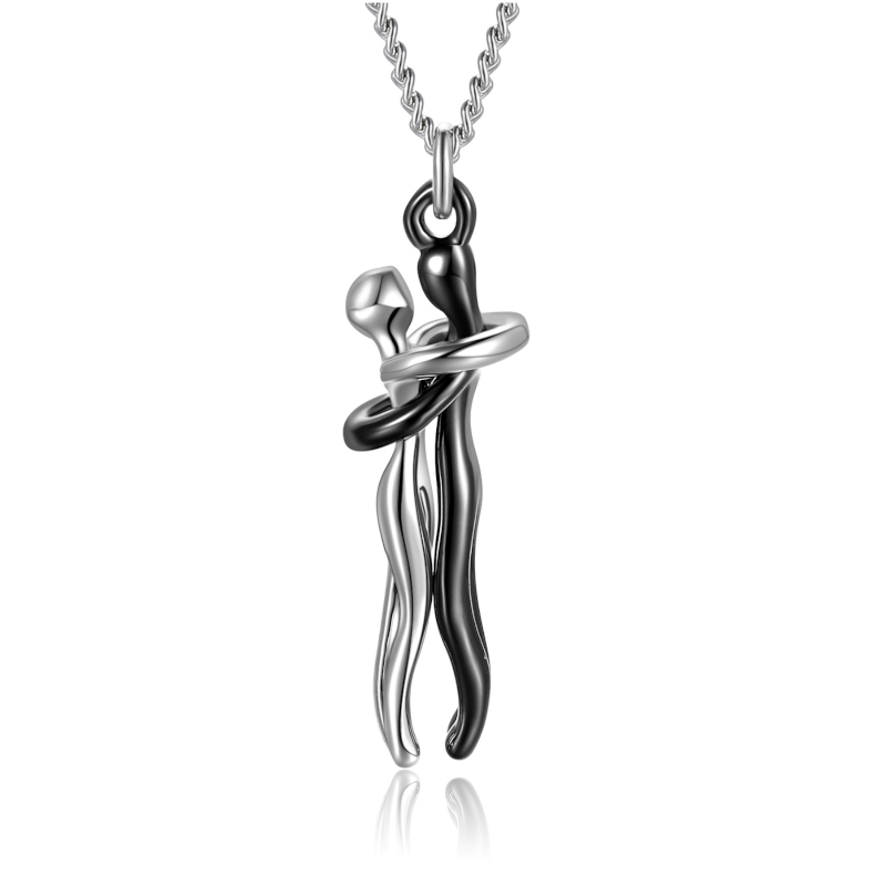 Veile Studios Hugging Couple Pendant Necklace Gift Idea