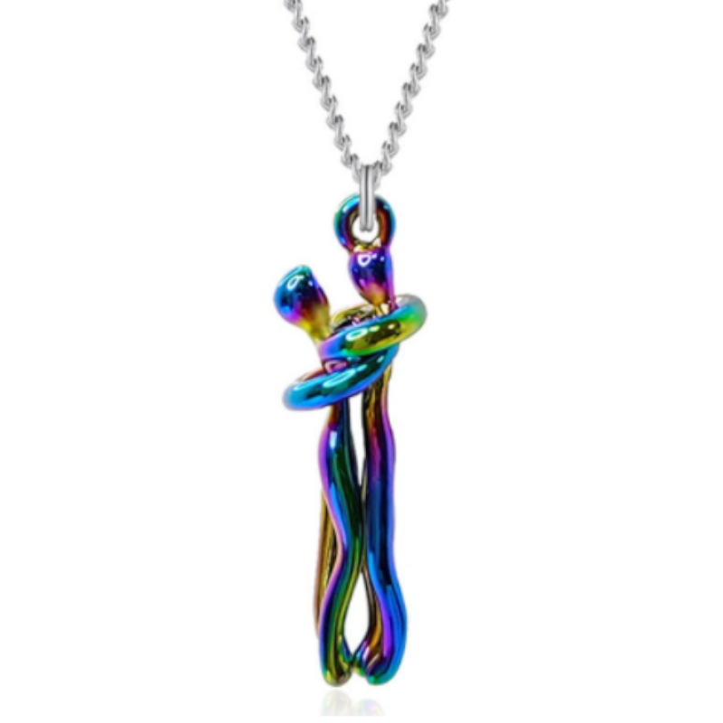 Veile Studios Hugging Couple Pendant Necklace Gift Idea