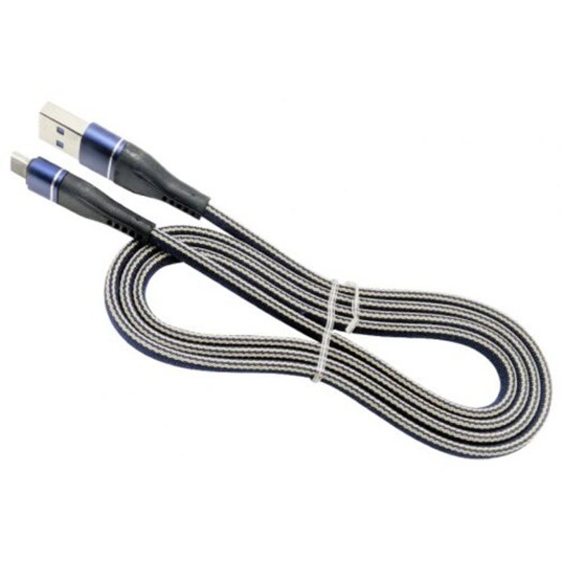 1M Cowboy Line Usb Type Cable Quick Charger Sync Cord Compatible Light Blue