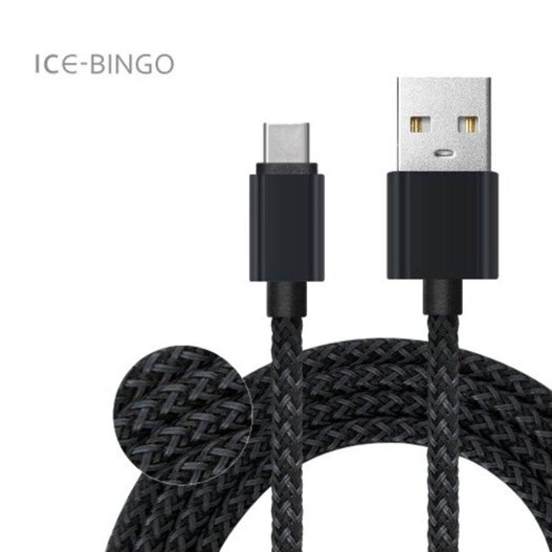 3M Usbtype C Cable Nylon Braided Fast Charging Cord Black