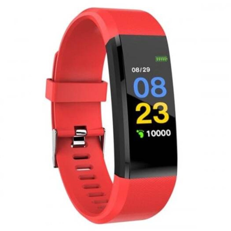 Veile Studios Id115 Plus 0.96 Inch Smart Bracelet Red