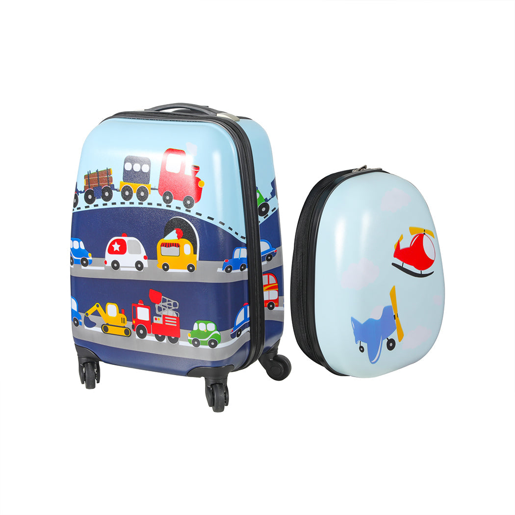 Bopeep 16''13'' 2Pcs Kids Luggage Backpack Set Travel