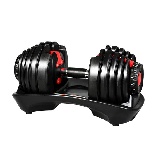 Centra 24Kg Adjustable Dumbbell Set Home Gym Black