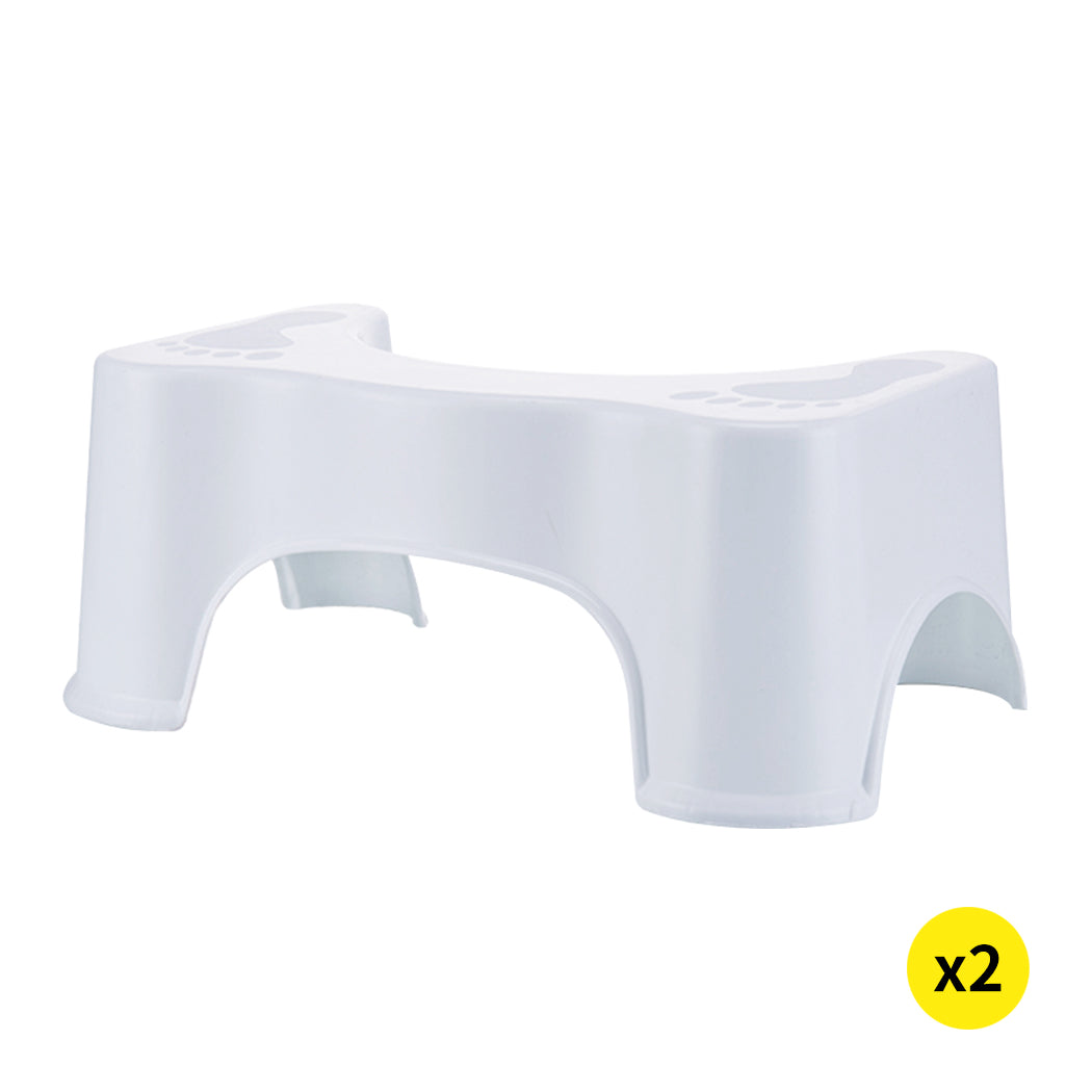2X Toilet Step Stool Bathroom Potty
