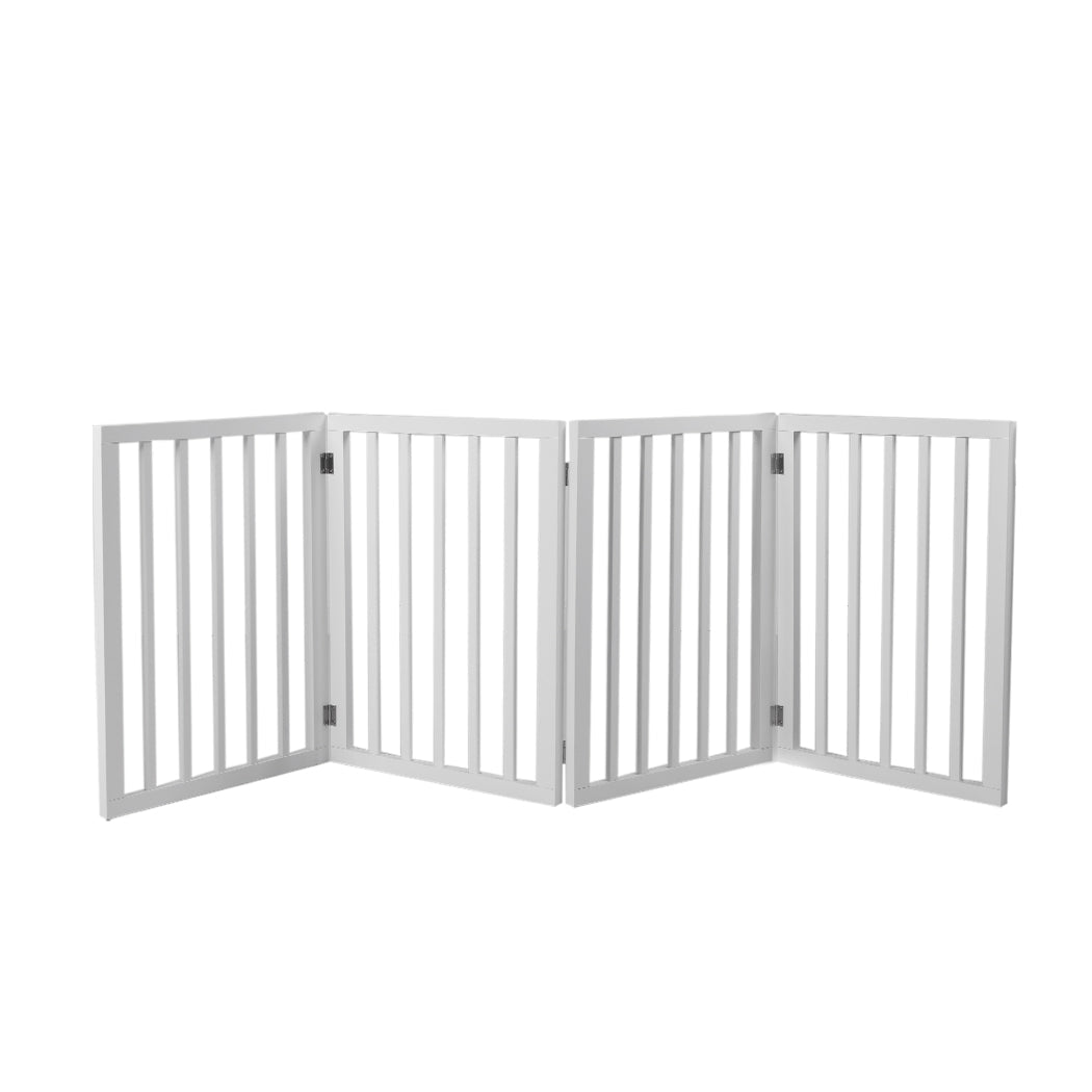 Pet Gate Dog Fence Retractable White 185Cm X 60.5Cm 1.8Cm