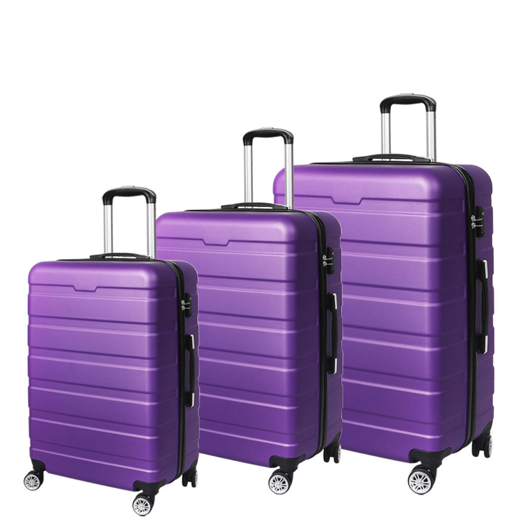 Slimbridge 3Pc Luggage Sets Suitcase Black