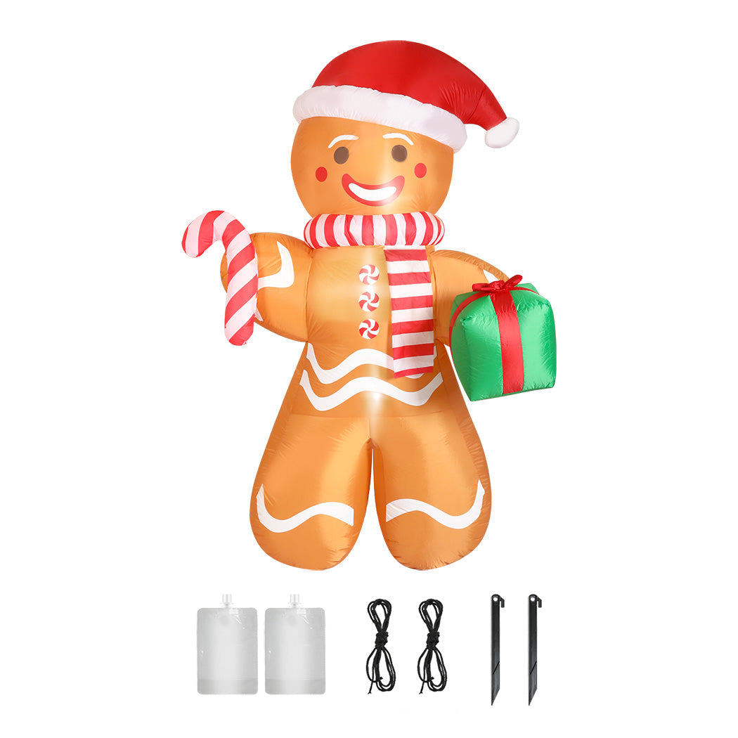 Santaco Christmas Inflatable Outdoor Gingerbread Man 2.5M