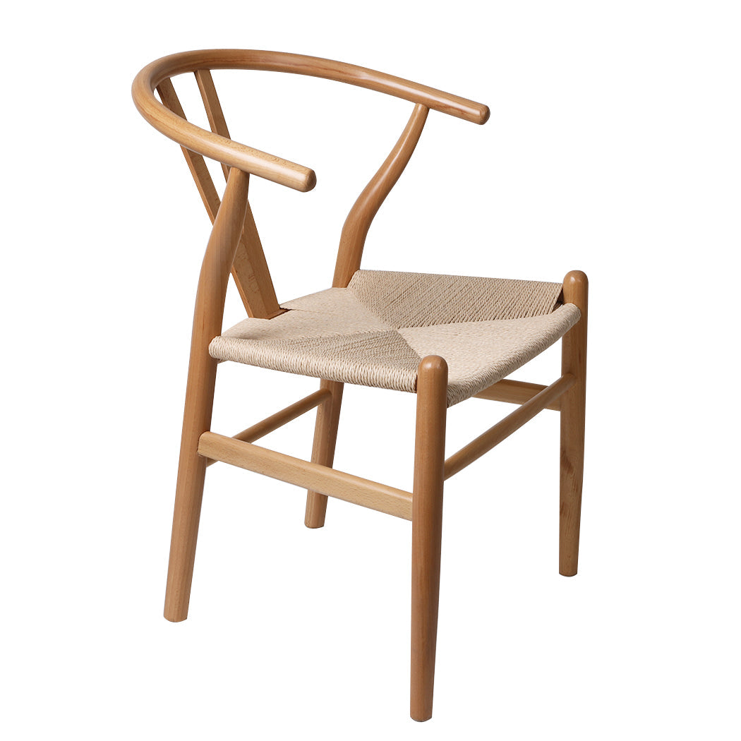 Sleek Dining Chairs Set Of 2 Clear Finish Modern Stylish Seating For