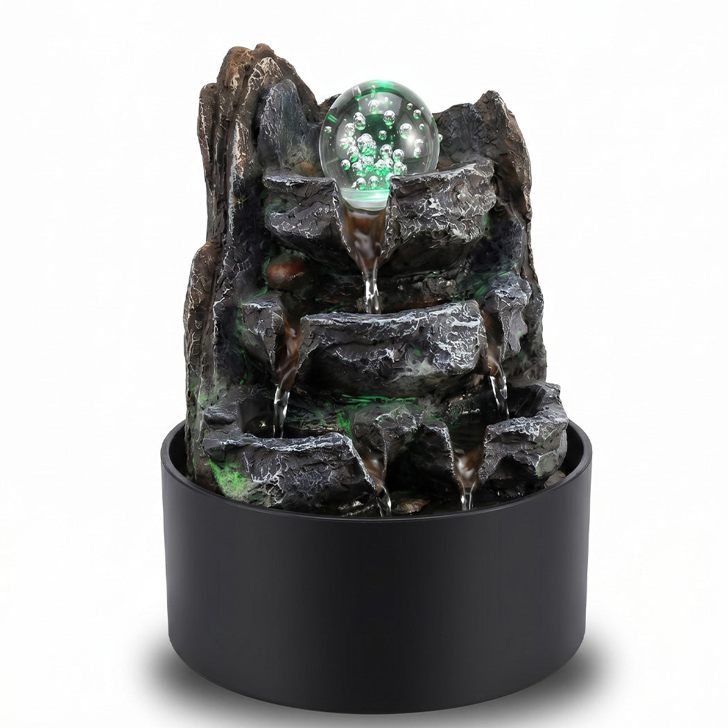 Spector Tabletop Water Fountain With Led Light & 3 Flow Levels