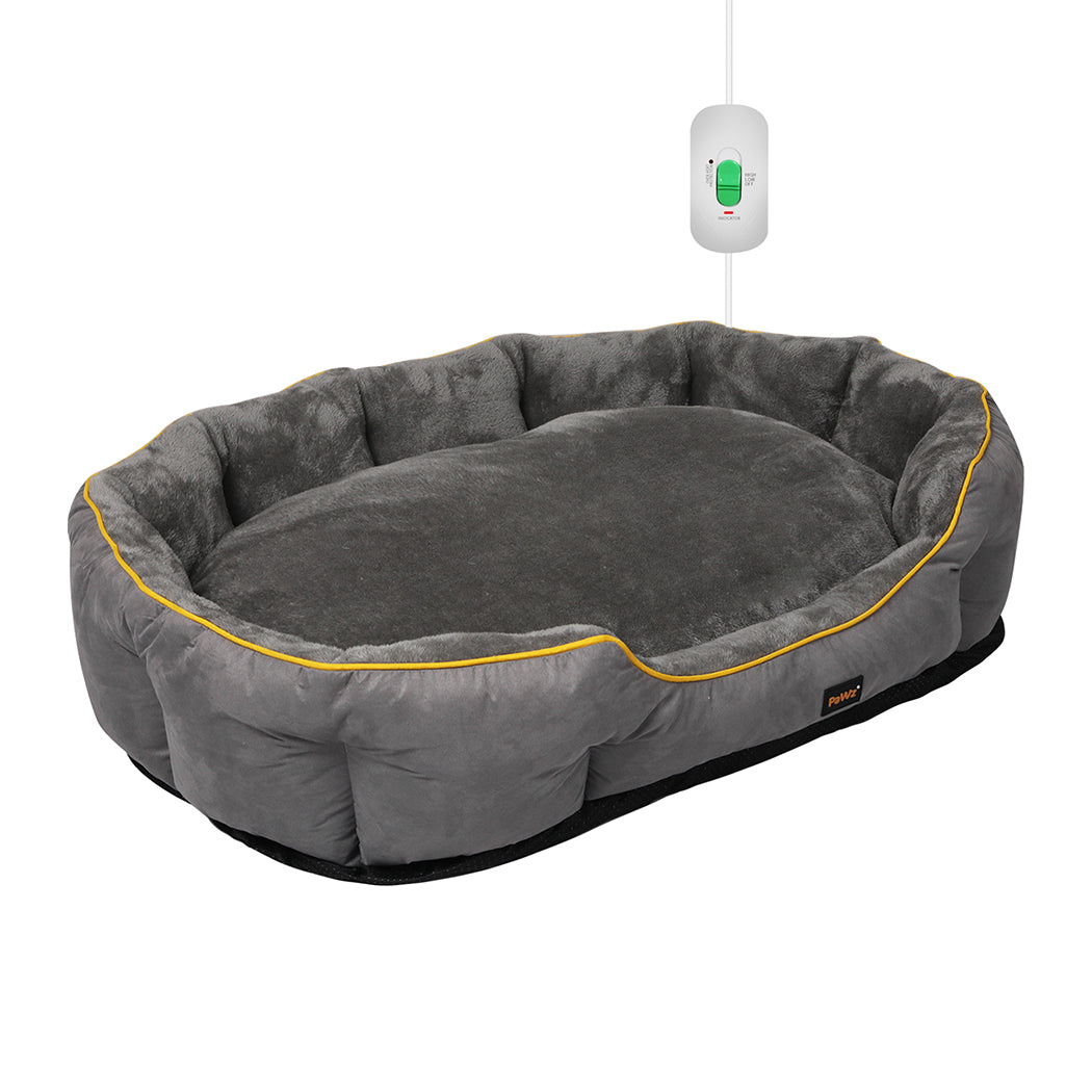 Pawz Electric Pet Heater Bed Heated Xl Grey Large