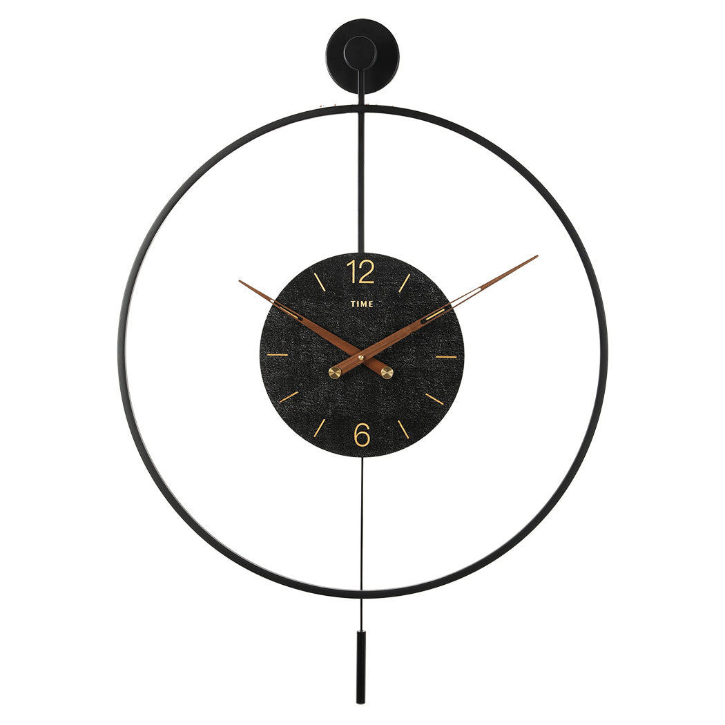 Yezi Round Wall Clock 60Cm Large Modern Home Decoration