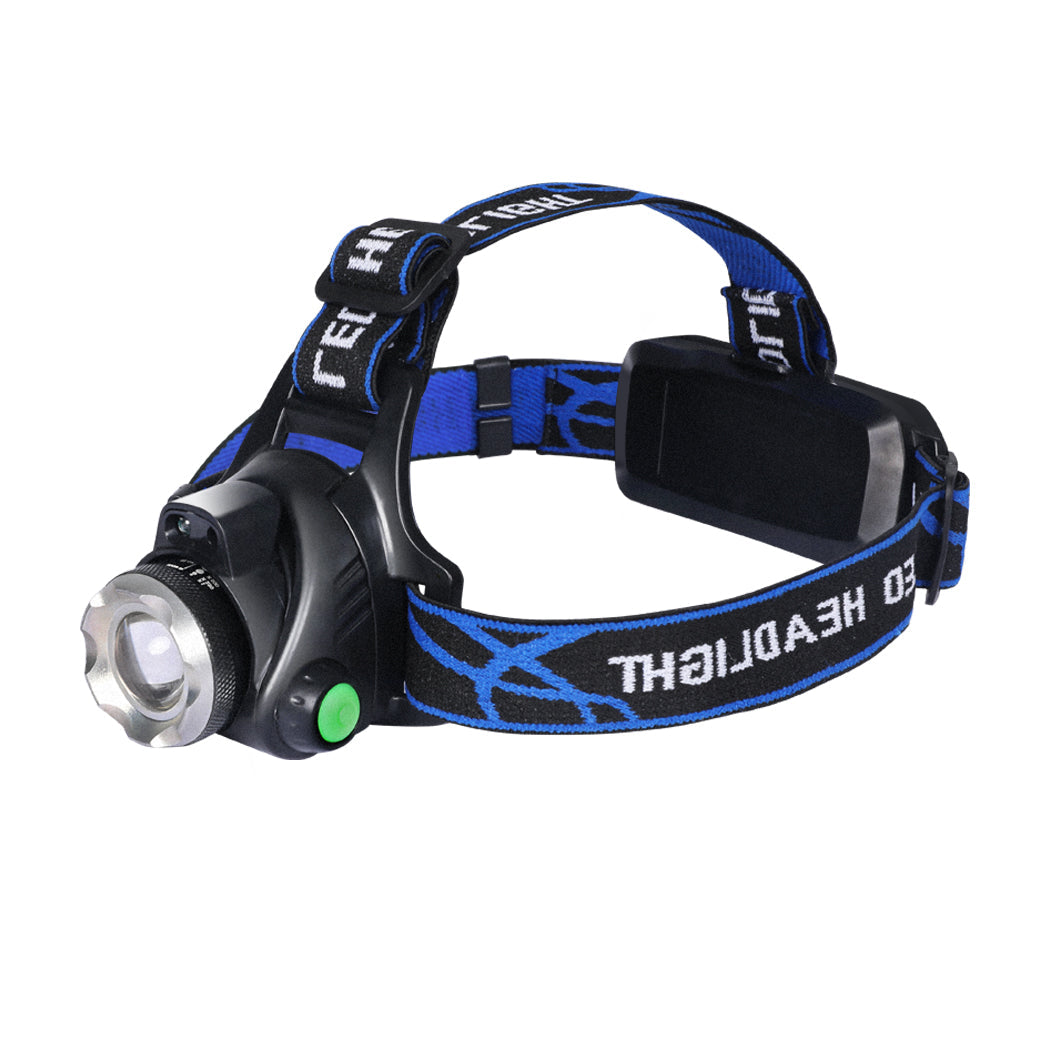 2X 500Lm Led Headlamp Headlight Flashlight Bright Durable Waterproof Adjustable
