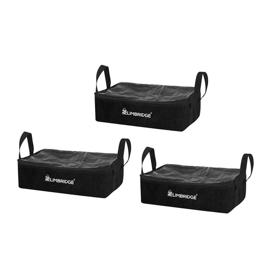 Slimbridge 3Pcs Camping Canvas Storage Black