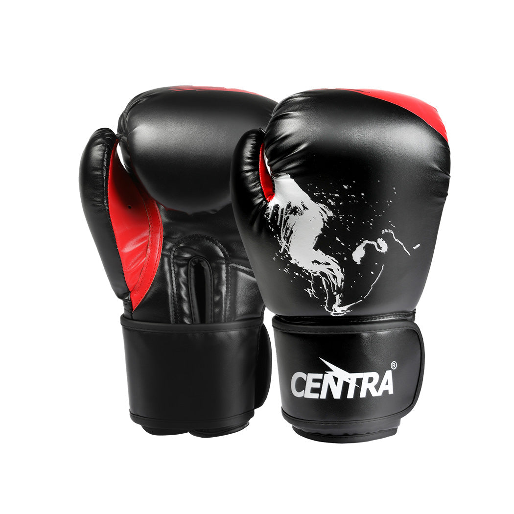 Boxing Gloves Pu Leather Mma Training Mitts Fight Punch Bag Sparring 8Oz
