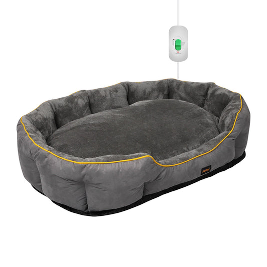 Pawz Electric Pet Bed Heated Grey Medium