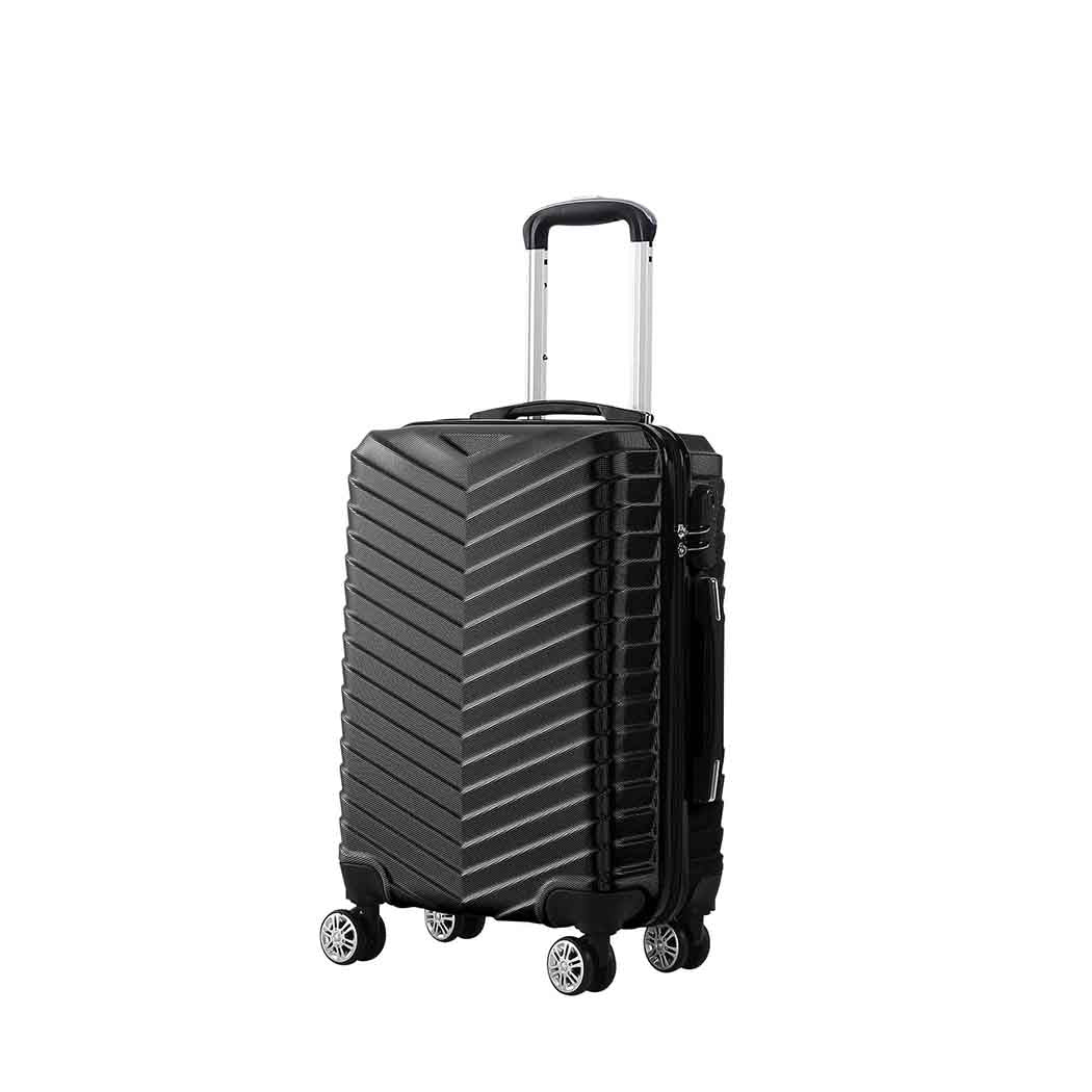 Slimbridge 20" Carry On Travel Luggage Black Inch