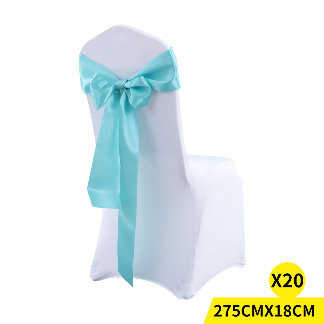 20X Satin Chair Sashes Covers Wedding Navy