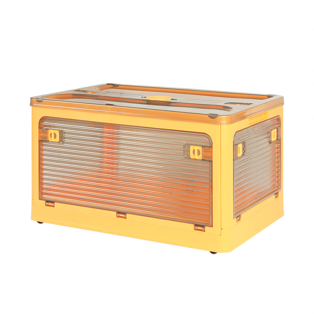 Storage Organiser Large Box Stackable Orange Medium