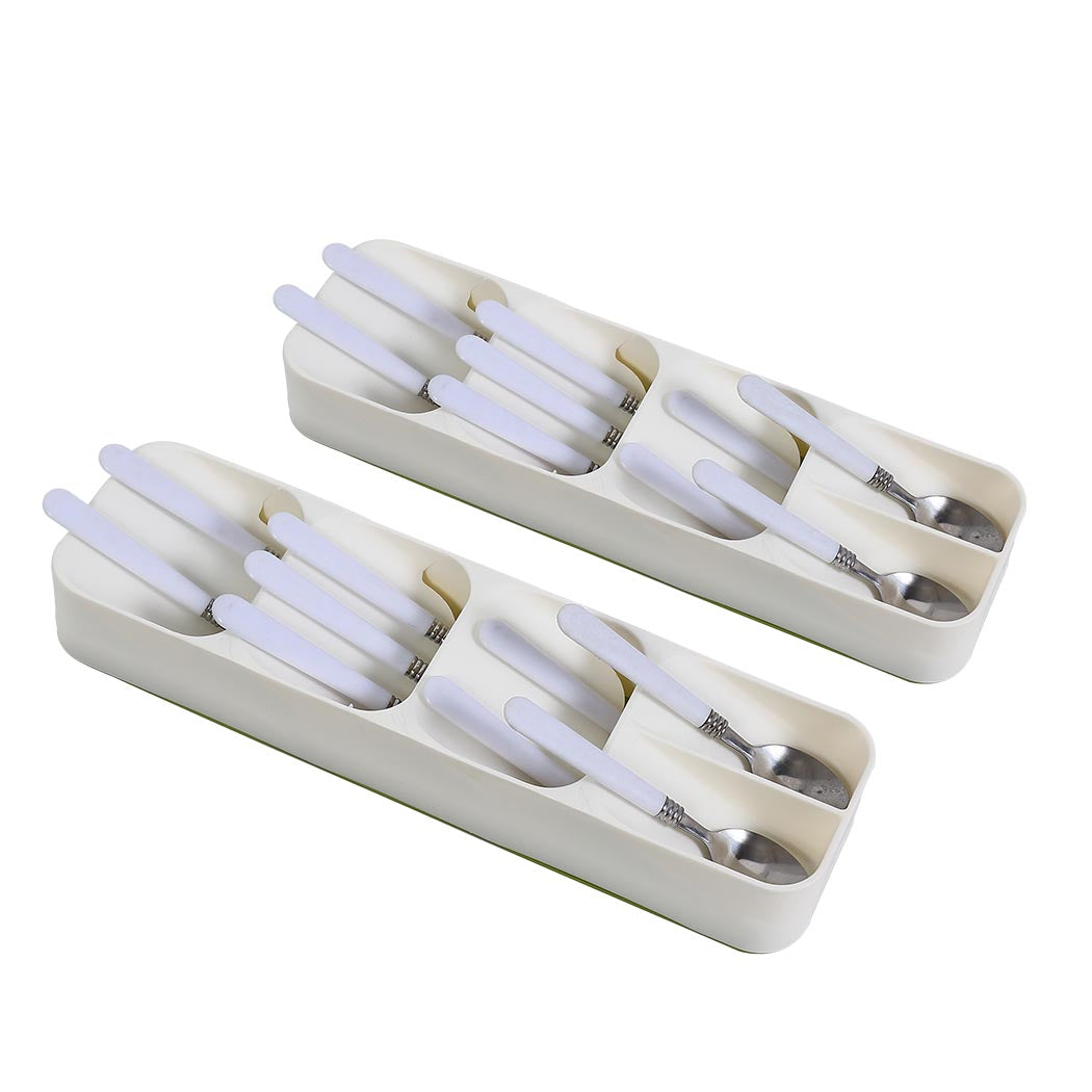 2X Cutlery Organizer Drying Tray For Kitchen Sink Storage Practical Design