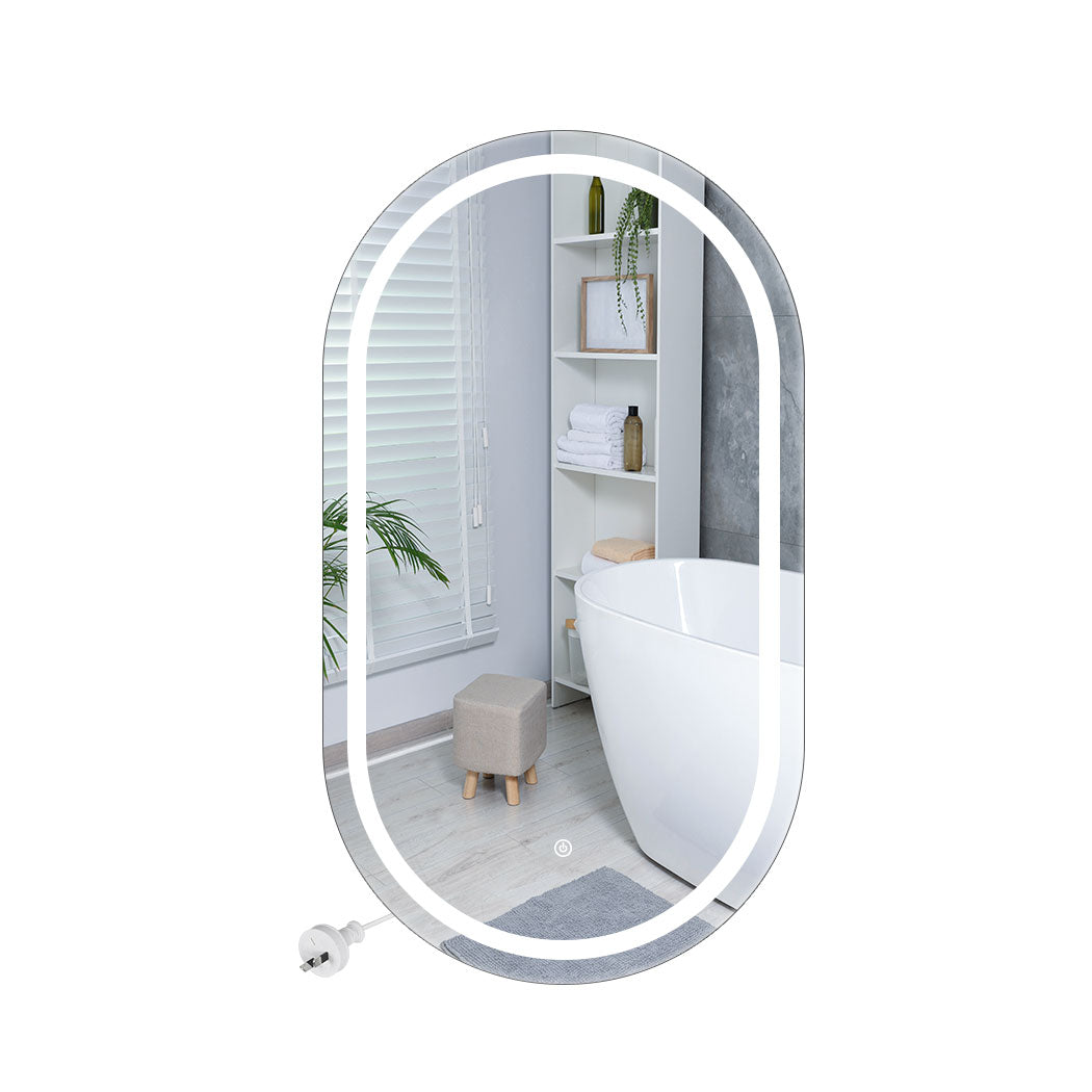 Emitto Led Wall Mirror Oval Anti Fog 50X90cm