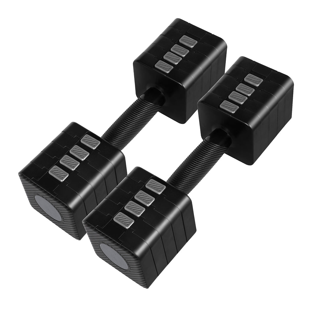 Centra A Pair 2.8Kg 10Kg Dumbbells Black