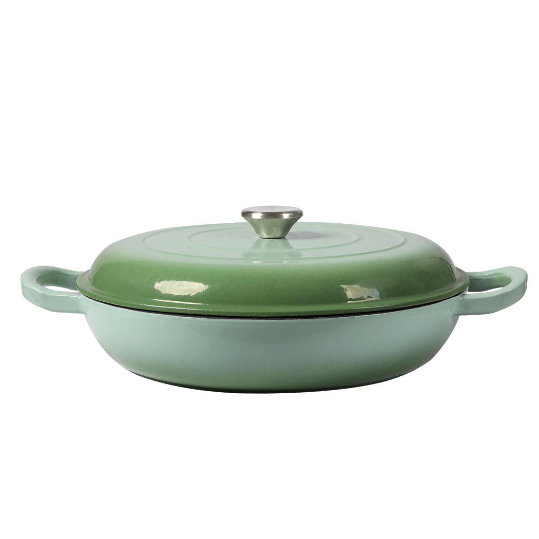 Toque 3.5L Enamel Dutch Oven Pan Vibrant Green Cookware