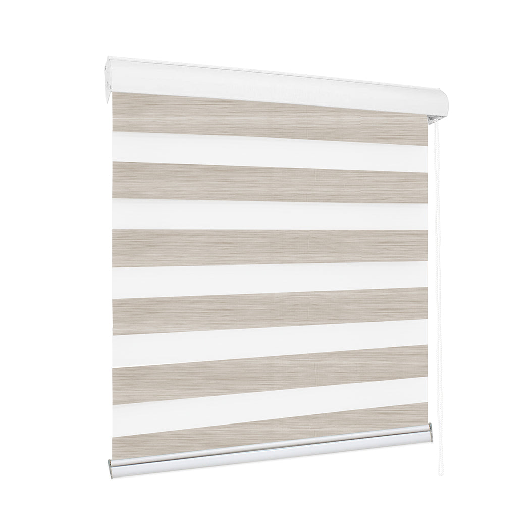 1 Sets of Marlow 1 Sets Of 1X Blackout Zebra Roller Blind Curtains 180X210cm Beige